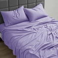 thumbnail image 2 of Nestl Split King Sheet Set, 1800 Series Microfiber Deep Pocket 4 Piece Bed Sheet Set, 2 of 8