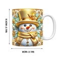 thumbnail image 3 of Aqestyerly Christmas Inflatable Mug Snowman Santa Mug Puffy Coffee Mug Press Gift Holiday Ceramic Mug With Handle HWRETIE, 3 of 5