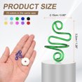 thumbnail image 2 of Uxcell 3Pcs Crochet Ring Adjustable Crochet Tension for Knitting Supplies Green, 2 of 7
