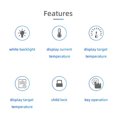thumbnail image 3 of WiFi Smart Thermostat, 4500W Temperature Control Thermostat High Power Digital Thermostat, 3 of 8