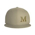 thumbnail image 3 of ZICANCN Alphabet M Pattern Baseball Caps, Trucker Hats for Men And Women, Adjustable Breathable Flat Caps, Natural, 3 of 6
