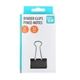 thumbnail image 1 of Pen+Gear Medium, 12 count 1.25 Inch/32mm Black Binder Paper Clips with Container,Big Paper Clamps for Office Supplies,, 1 of 4