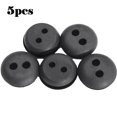 thumbnail image 2 of Lefu 5pcs 2-Hole Black Rubber Fuel Gas Tank Line Grommet For Home Trimmer Lawn Mower, 2 of 4