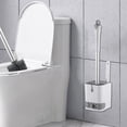 thumbnail image 1 of Multifunctional Wall Double Head Toilet Cleaning Brush Long Handle For Cleaning Without Dead Corners Built In Tray And Non Slip Base, 1 of 1