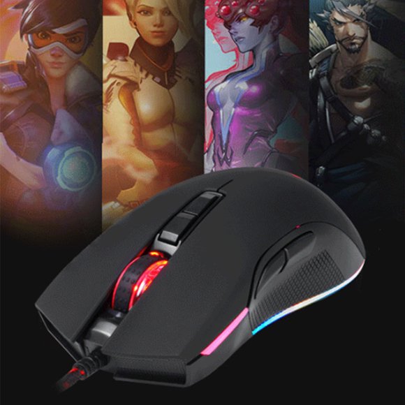 Freedo 12000 DPI Optical Sensor Gaming Mouse,Chroma RGB Lighting ,7 Programmable Buttons - Mechanical Switches BLACK