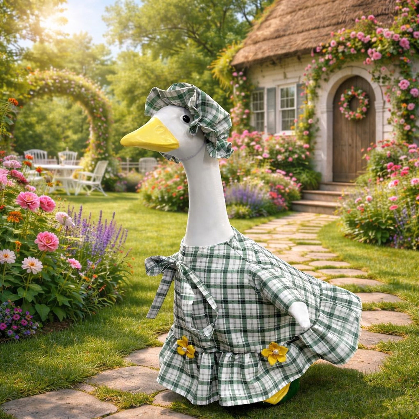 Déguisement Oie De Jardin Déguisement D'été Pour Oie De Porche Pwshymi : Jupe Et Chapeau En Tissu, Résistant Aux Intempéries, Pour Jardin Et Patio Déguisement Oie De Jardin Déguisement D'été Pour Oie De Porche Pwshymi : Jupe Et Chapeau En Tissu, Résistant Aux Intempéries, Pour Jardin Et Patio