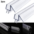 thumbnail image 1 of 2-Pack Shower Door Bottom Seal Sweep for Frameless Glass Rail, 1 of 11