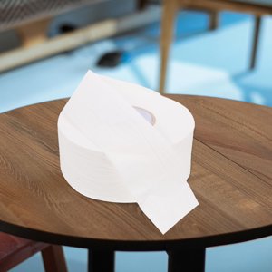 UPOUART Papier de toilette blanc grand rouleau souple solide tissu pour usage domestique et commercial