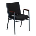 thumbnail image 1 of Bowery Hill Chaise Empilable Rembourrée Noire, 1 of 9