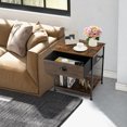 thumbnail image 3 of Gymax 2PCS 2-tier Nightstand Bedside End Sofa Coffee Table Bedroom Living Room, 3 of 10