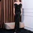 thumbnail image 1 of UPPADA Wedding Guest Dresses for Women One Shoulder Ruched Formal Evening Dress Wrap Ruffle Hem Dress Halter Bodycon Maxi Dress High Waist Party Prom Gown Cocktail Dress Clearance on sale, 1 of 6