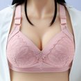 thumbnail image 3 of Bocqde Woman's Plus Size Everyday Bras Embroidery Light Comfortable No Underwire Push Up Bralettes Soft Full Coverage Support Bra, 3 of 5