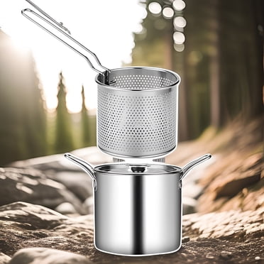 Siruishop Multipurpose Deep Fryer Pot Deep Fryers Frying Pot for Home Party Dried