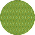 thumbnail image 1 of Ahgly Company Tapis Rond Lavable en Machine Intérieur Transitionnel Vert, 4 Pieds Rond, 1 of 7