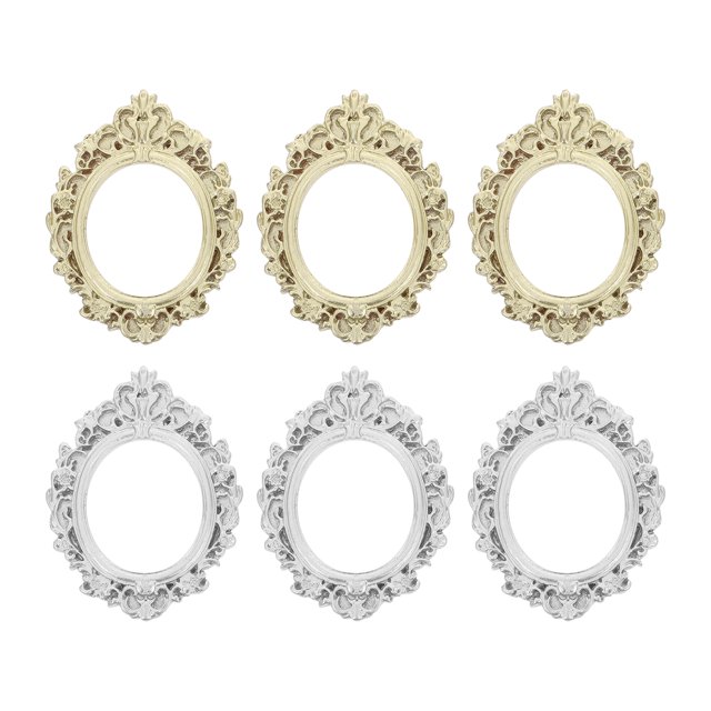 6 Pcs Cadres Photo Vintage Bijoux Accessoires Photo Cadre Mini Cadres Photo Décors