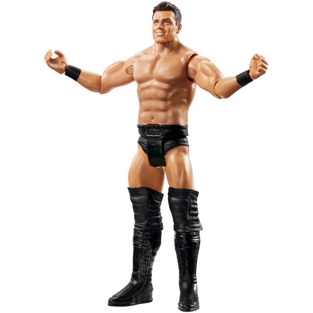 WWE Sound Slammers The Miz Figurine d'Action avec Corps Articulé Musclé Beige Portant des Boxeurs de Lutte Noirs avec Ceinture, Bracelets Noirs, Genouillères et Bottes Noires Hautes, Posée avec les Bras Allongés, Idéale pour des Jeux de Combat Interactifs.