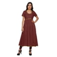 thumbnail image 1 of Moomaya Long Bollywood Designer Kurti WoMen's Solid Maxi Kurta Front Slit Tops, 1 of 6