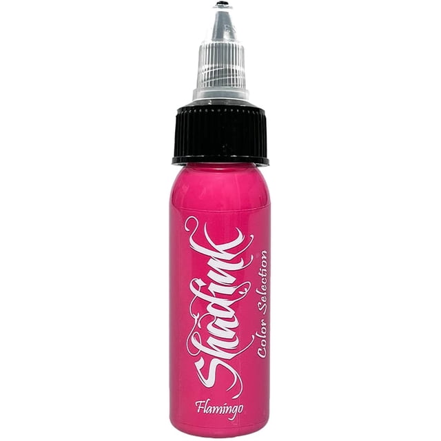 Shadink Flamingo Pink Tattoo Ink Professional Tattooing Inks for Color Portrait, Black & Gray Style