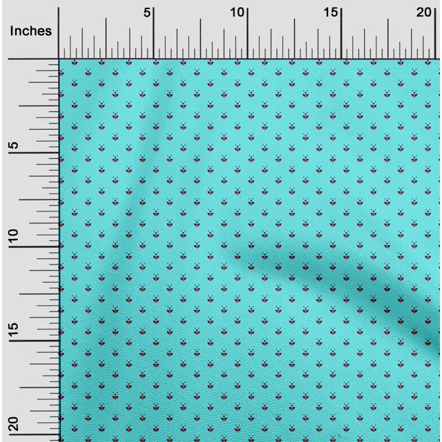 oneOone Cotton Poplin Fabric Cartoon Dog Print Fabric BTY 42 Inch Wide