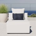 thumbnail image 4 of Modway Saybrook Fabric Upholstered Outdoor Patio Sofa Armless Chair in White, 4 of 7