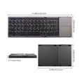 thumbnail image 2 of UsRHHA Mini Folding Keyboard Wireless Portable, Bluetooth Touchpad for Android iOS Tablet, Foldable Keyboard Universal, 2 of 7