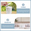 thumbnail image 4 of 1PC Grade Marble Vein Toothpick Storage Box Cotton Swab Storage Box with Lid, 4 of 8