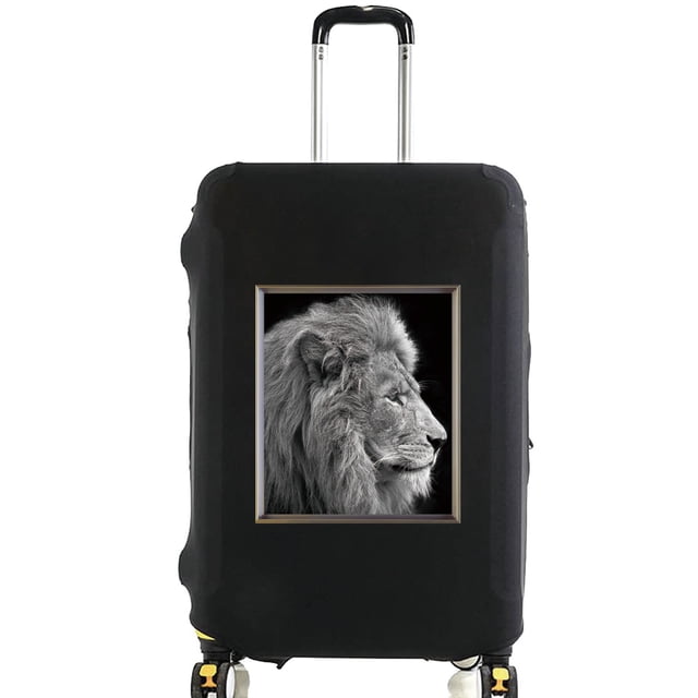 Animal Series Printed Pattern Travel Essentials Bag with 18-32 Inch Capacity Travel Accessories Trolley Case Protective Cover 8animal 035 M