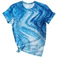 thumbnail image 1 of Birdeem Fashion Woman Causal Printing Round Neck Blouse Short Sleeve T-Shirt Summer Tops, 1 of 1