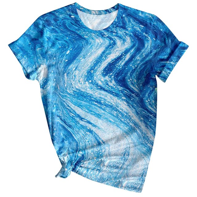 Birdeem Fashion Woman Causal Printing Round Neck Blouse Short Sleeve T-Shirt Summer Tops