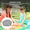 thumbnail image 4 of Minkissy Waterproof Sandbox Cover 1Set Grey Oxford Cloth for Outdoor Protector 70.74x58.95x7.86 Inches, 4 of 6