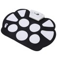 thumbnail image 4 of Batterie Électronique, 9 Pads Batterie Enroulable Son Pur Sens Réel Portable pour Joueurs, 4 of 8