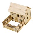 thumbnail image 4 of TISHITA 1:60 Scale Decor Miniature House Model for Gift Teens Adults Micro Landscape Style C, 4 of 8