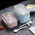 thumbnail image 3 of Dvkptbk Lunch Box Microwave Lunch Box Japanese Wood Bento Box 2 Layer Container Storage New Camping Essentials, 3 of 6