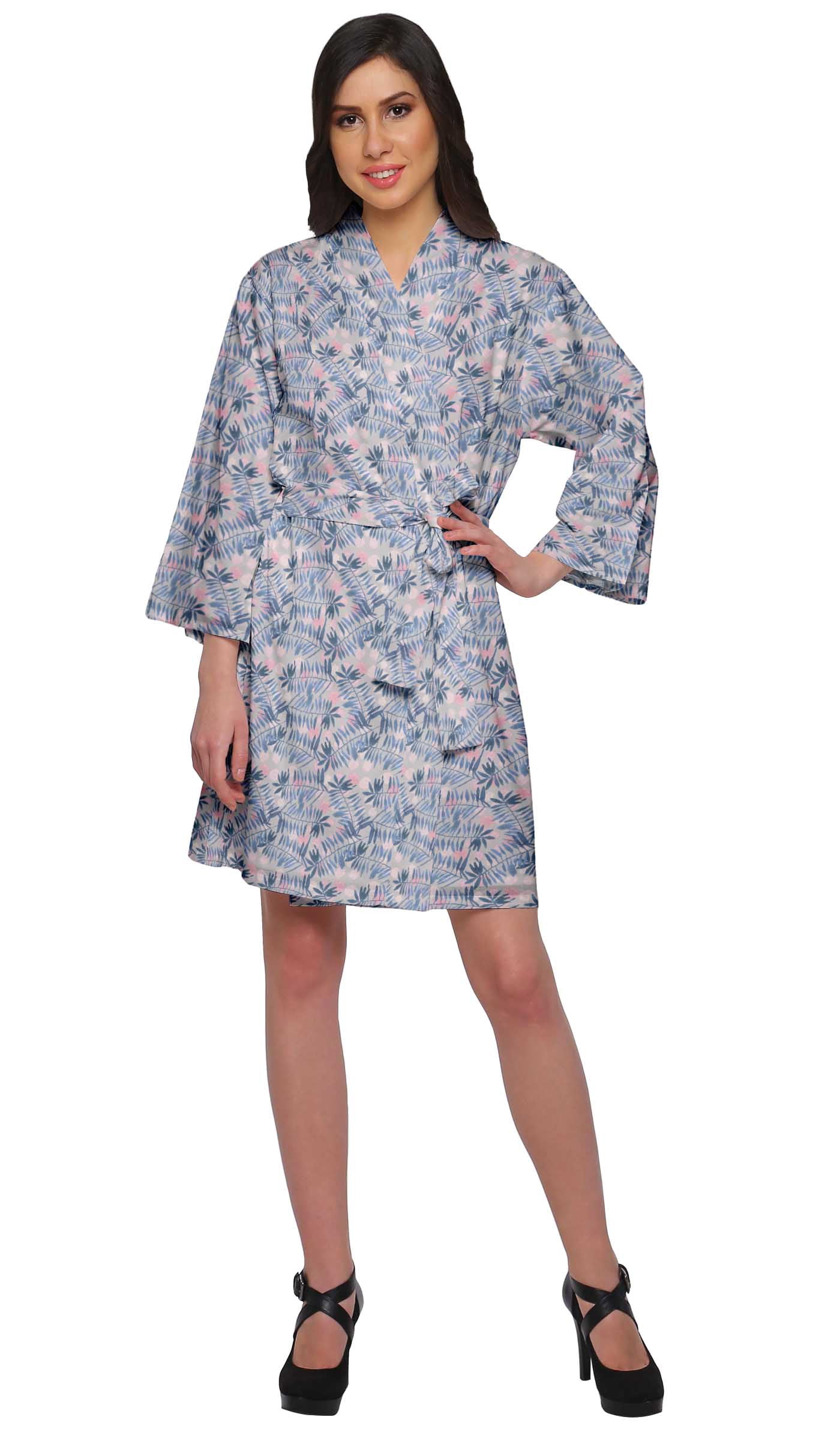 Moomaya Short Kimono Robes For Women Kimono Cotton Robes For Women Plus Size