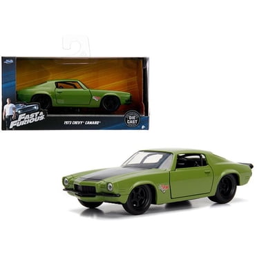 Jada 99521 Doms 1973 Chevrolet Camaro F-Bomb Green Fast & Furious Movie 1-32 Voiture Miniature Moulée sous Pression