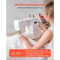 thumbnail image 2 of VEVOR Computerized Sewing Machine Digital Sewing Machine 200 Stitch Applications, 2 of 9