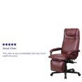thumbnail image 2 of High Back Burgundy Leather Executive Reclining Swivel Chair with Arms, 2 of 9