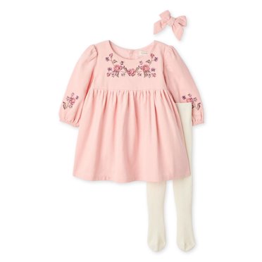 Btween Baby Girls' Three Piece Dress Set