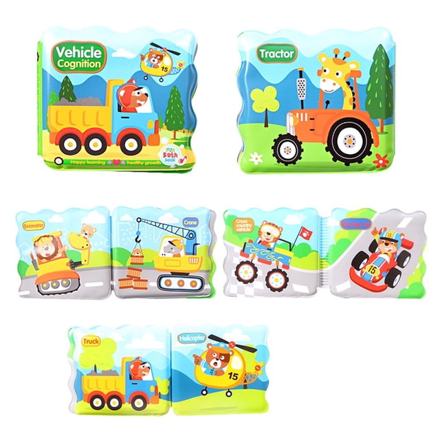 Toy Soft Baby Bath Book Fun Educational Toy Bath Book + Waterproof Plastic Coated