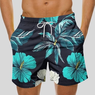 Gspmoly Shorts pour Hommes, Shorts Hawaïens à Imprimé Floral pour Hommes Shorts Décontractés à Imprimé Shorts de Bain pour Hommes Shorts de Course pour Hommes Offres Prime Multicolore P