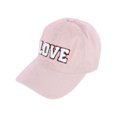 thumbnail image 2 of David & Young  Chenille Love Lettered Baseball Cap Hat (Women's), 2 of 2
