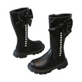 thumbnail image 1 of RXIRUCGD Shoes Fall/Winter New Bow Children's High Little Girl's Fashionable Single Boot, 1 of 9