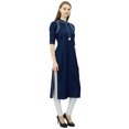 thumbnail image 3 of Phagun Kurti à Col Mandarin pour Femmes Tunique Ethnique Indienne Haut Kurta en Rayonne pour Dames, 3 of 6