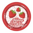 thumbnail image 2 of TIMIFIS Disposable Tableware Strawberry Party Theme Tableware Set Disposable Decorative Tableware Paper Set Kitchen Appliances, 2 of 4