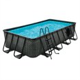 thumbnail image 1 of Funsicle 16' x 42" Rectangular Oasis Designer Lap Pool, Dark Herringbone, 1 of 11