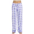 thumbnail image 1 of Deals under 10.00  Womens Pajama Pants Clearance Women Casual Solid Cotton Linen Drawstring Elastic Waist Long Wide Leg Pants, 1 of 4
