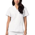 thumbnail image 3 of Adar Universal Unisex V-Neck Tunic 3 Pocket Scrub Top (Available in 39 Colors), 3 of 7