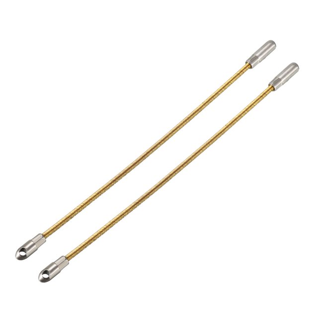 Unique Bargains 2 Pcs Tire-Câble Flexible de 155 mm pour Ruban Fish pour Enfileur de Fil de 4 mm