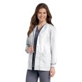 thumbnail image 1 of Landau Essentials Veste d'Uniforme à 4 Poches pour Femmes : Coupe Classique et Décontractée, Col Ras du Cou, devant à Boutons-Pression et Poignets en Tricot 7525, 1 of 1