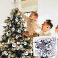 thumbnail image 2 of Pisexur 45PCS Christmas Ball Ornaments Set - Assorted Shatterproof Hanging Tree Ornament Set with Reusable Hand-held Gift Package for Xmas Tree Holiday Party and Home Decor, 2 of 9